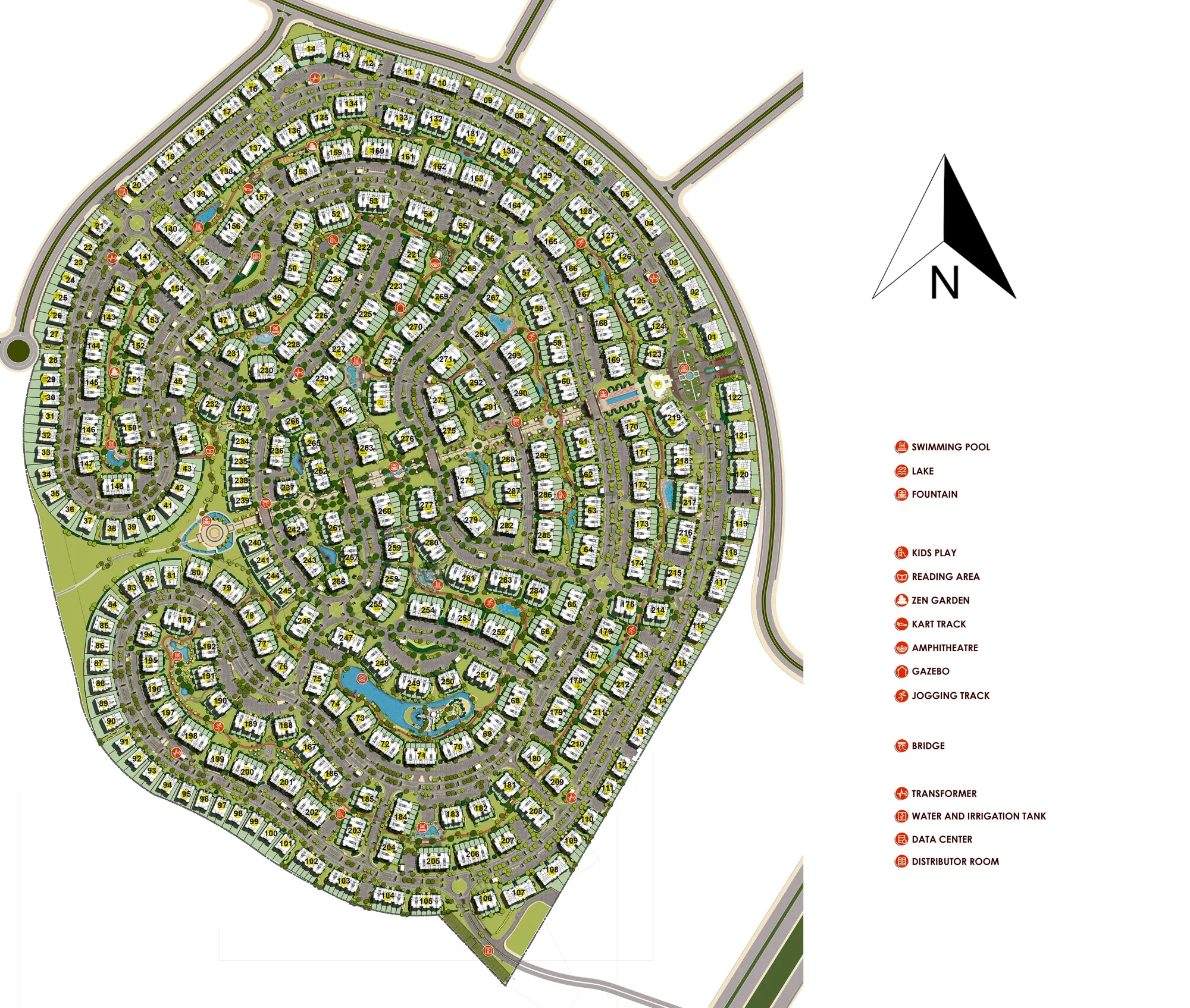 Master plan of Mountain View Hyde Park