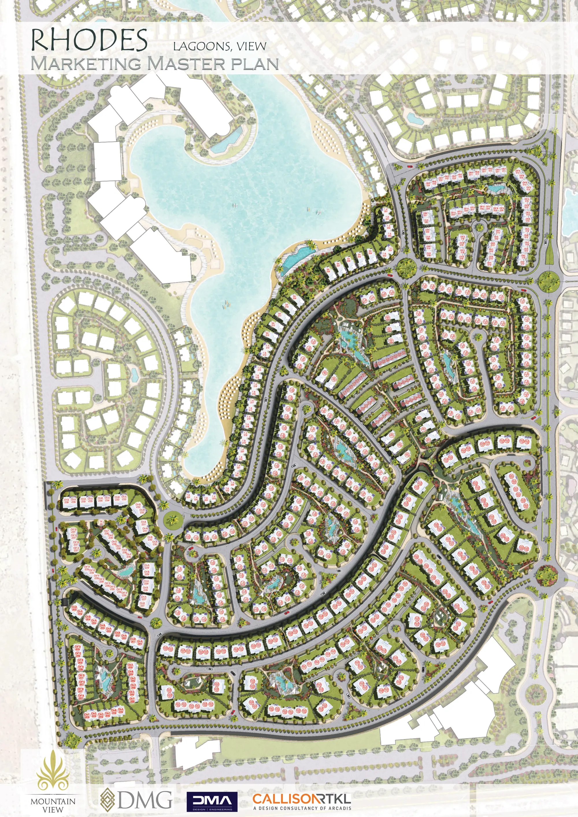 Master plan of Rhodes Island North Coast Village